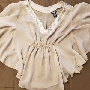 Cream blouse